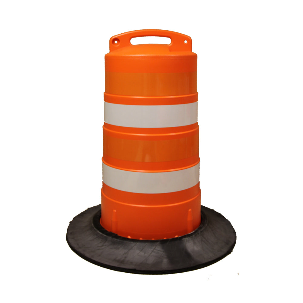 Lakeside Plastics HD BARREL W/ 4" Reflective Sheeting