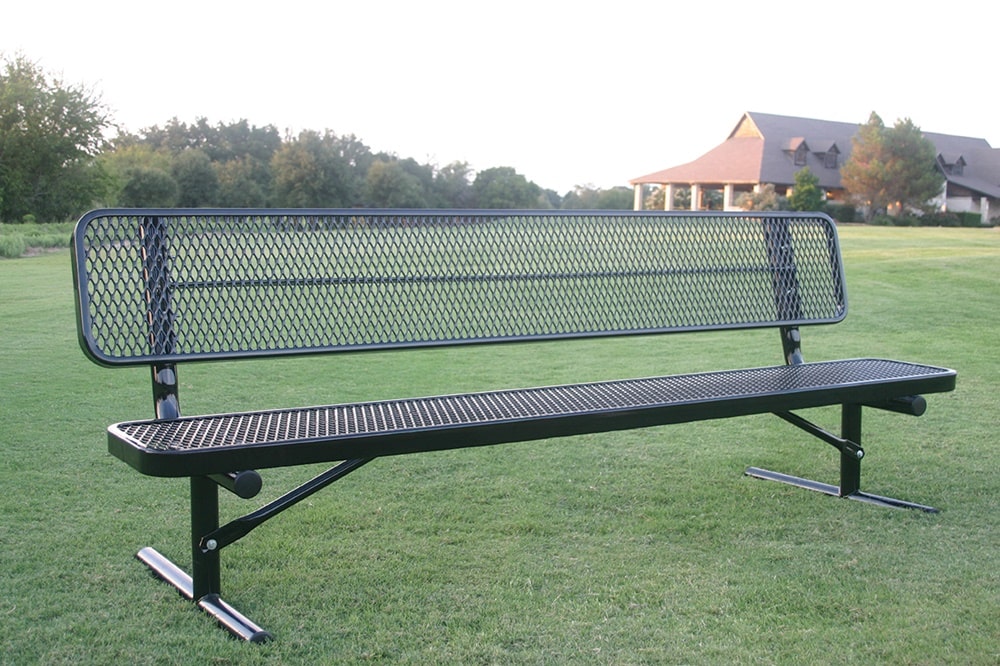 Black MyTCoat Sports Bench with Backrest Lifestyle Image