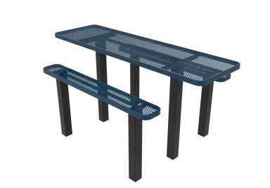 Blue MyTCoat 8' Independent Picnic Table Inground Mount Studio Image