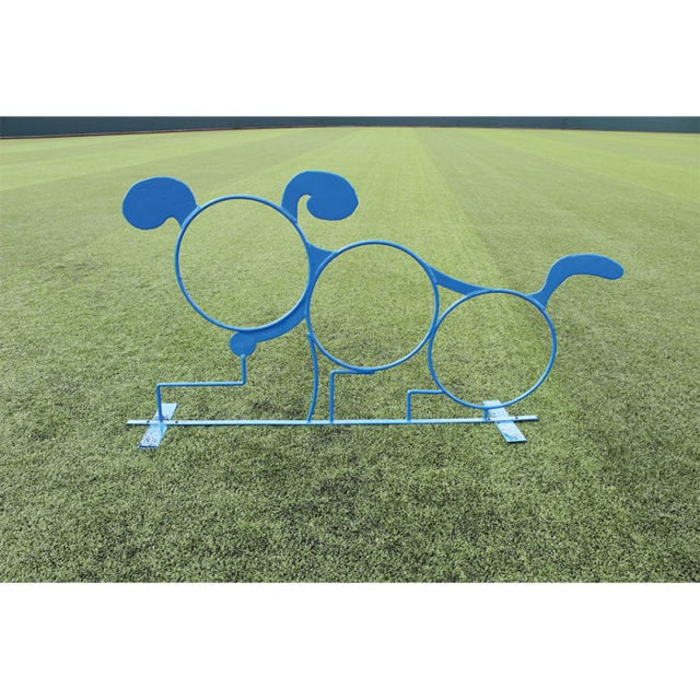 Blue MyTCoat Dog Shaped 3 Hoop Jump Lifestyle Image