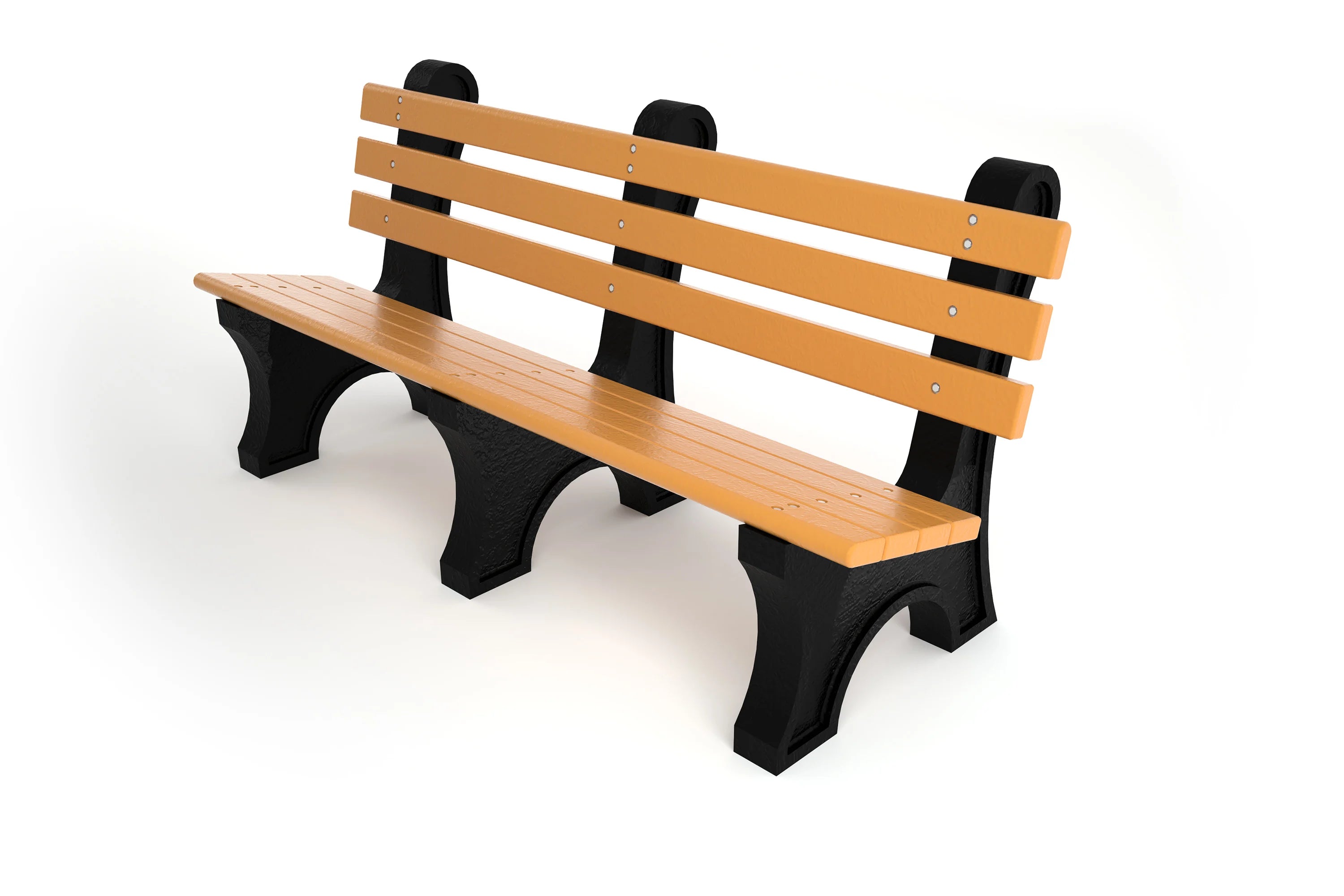 Frog Furnishings 6' Cedar Comfort Park Bench Studio Image