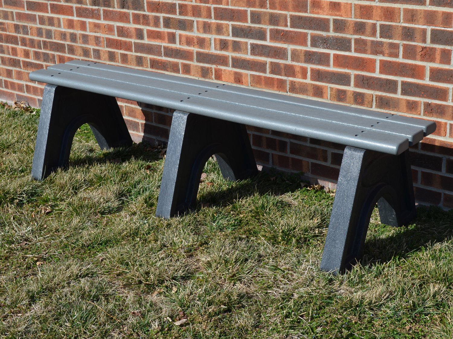 Frog Furnishings Gray Sport Bench 6' Option Environmental Photo