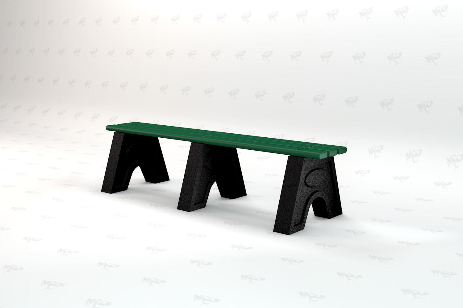 Frog Furnishings Green Sport Bench 6' Option Studio Photo