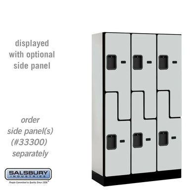 Gray Salsbury 6-Door 2 Tier Designer Wood Locker 'S' Style Studio Image