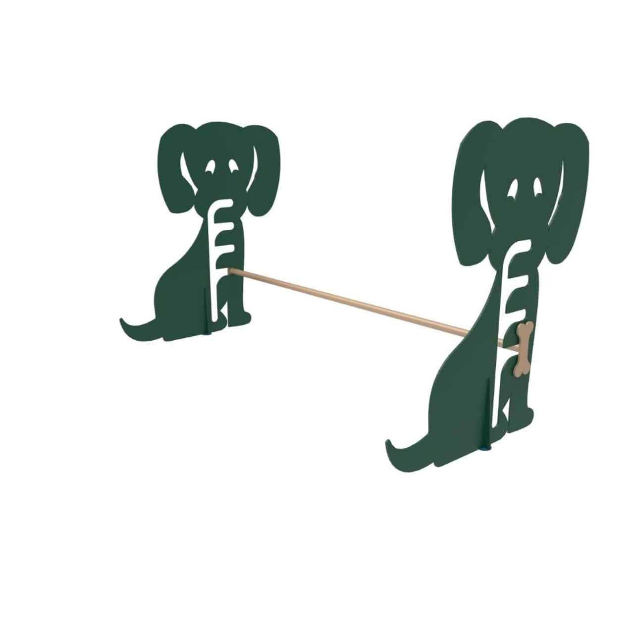 Green and Tan MyTCoat Dog Park Hurdle Studio Image