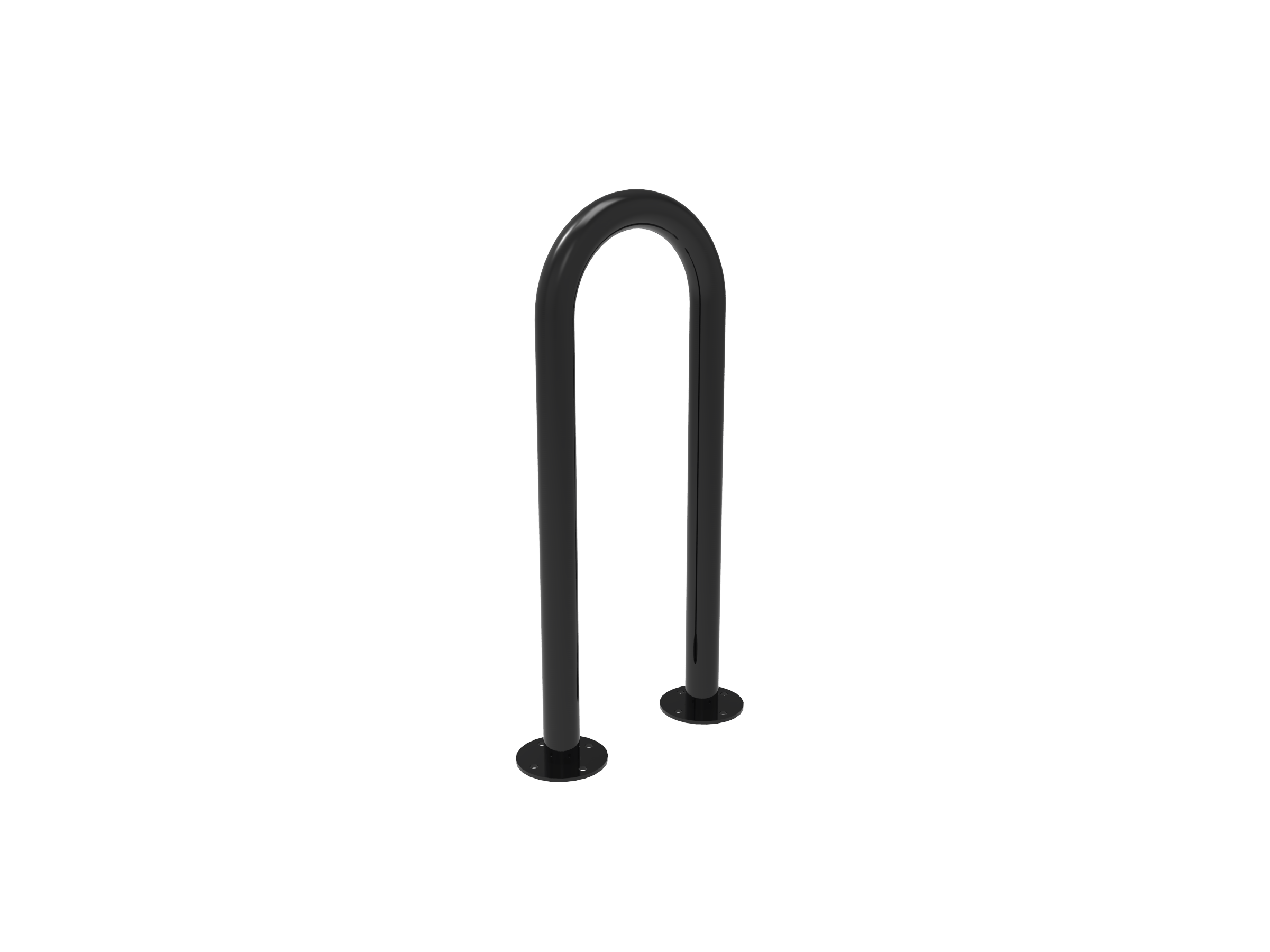 MyTCoat 2-3/8" U Bike Rack with Surface Mount Studio Image