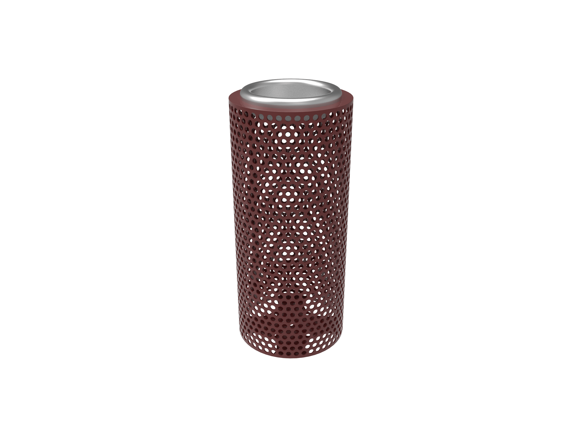 MyTCoat Ash Urn Punched Steel Studio Image