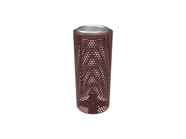 MyTCoat Ash Urn Punched Steel Studio Image