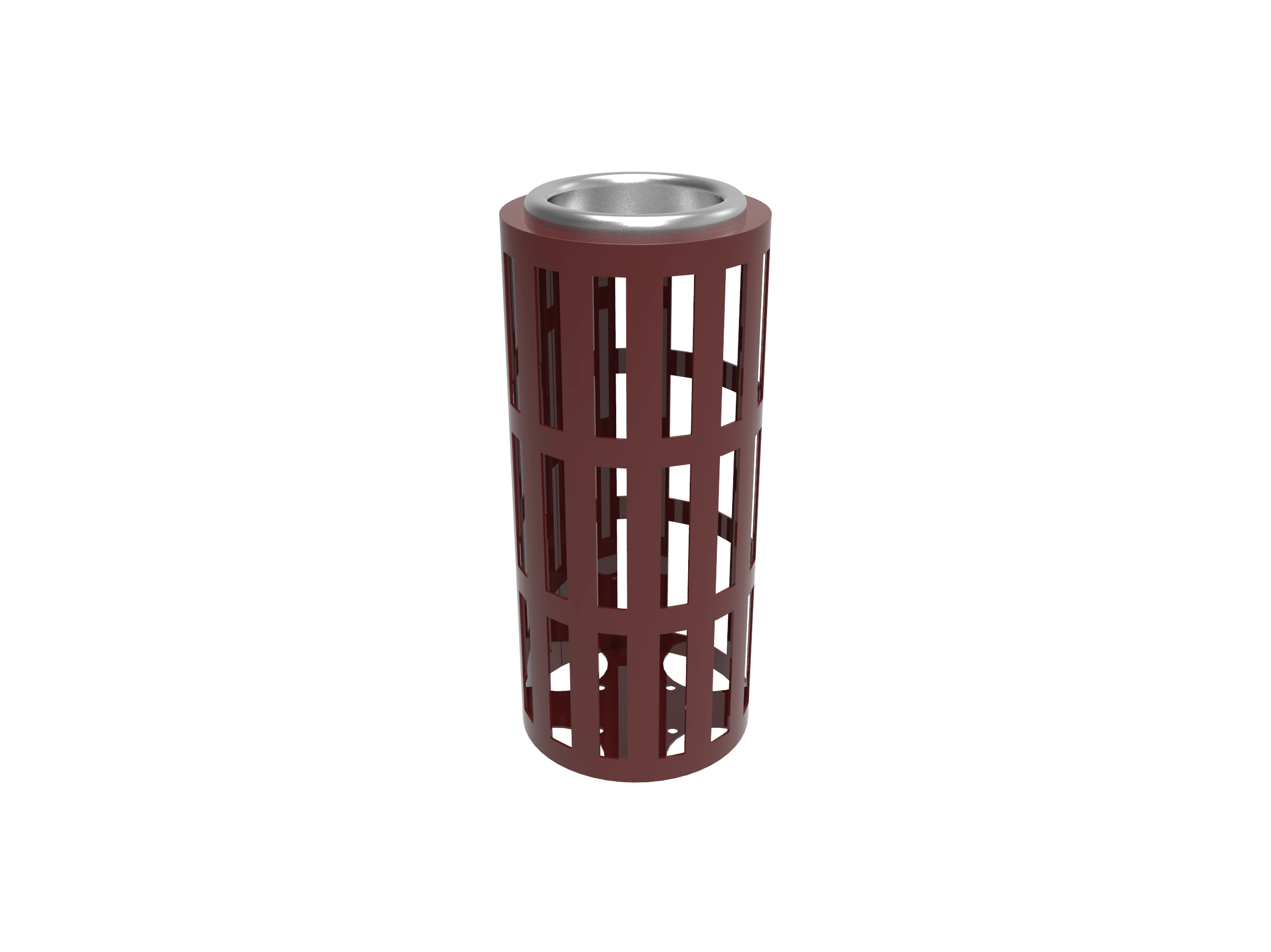 MyTCoat Ash Urn Slatted Steel Studio Image