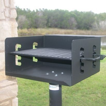 MyTCoat Park Grill Close-up Lifestyle Image