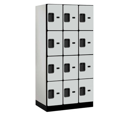Salsbury Gray 12-Door 4 Tier Designer Wood Locker Studio Image