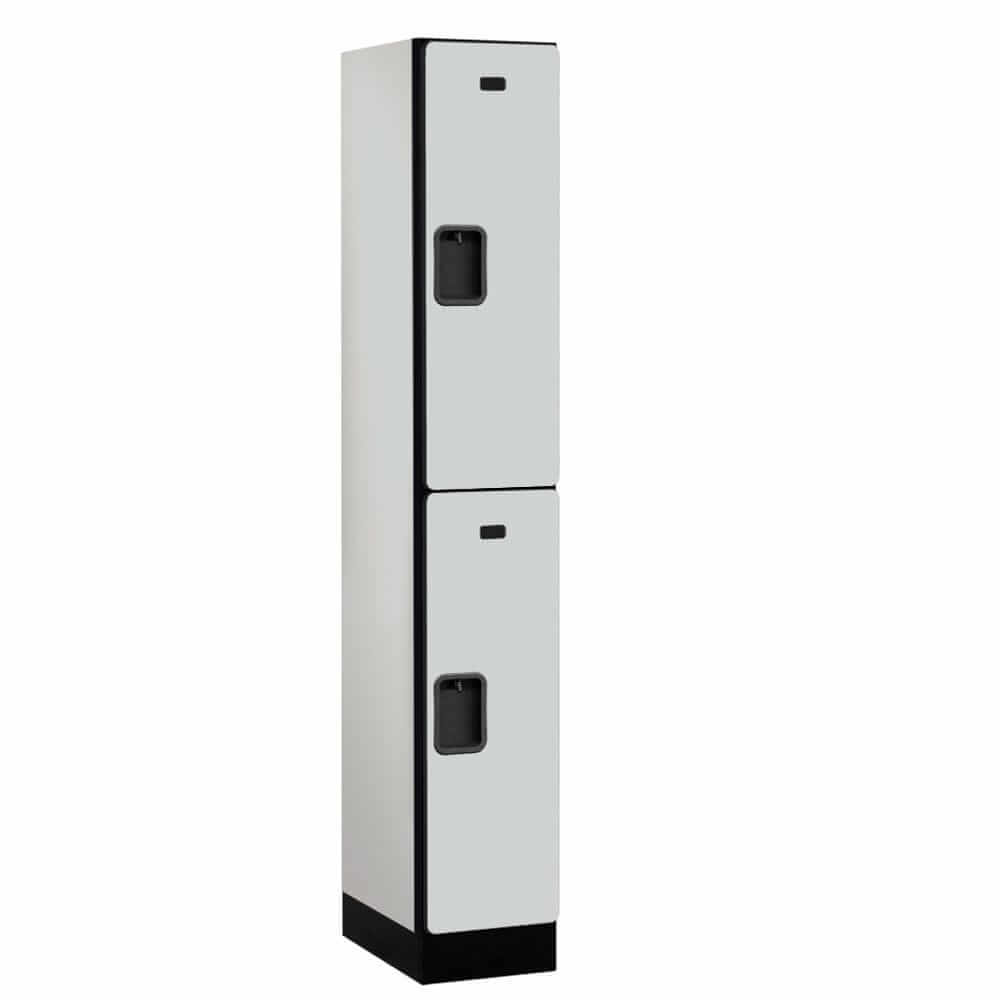 Gray Salsbury 2-Door 2 Tier Designer Wood Locker Studio Image