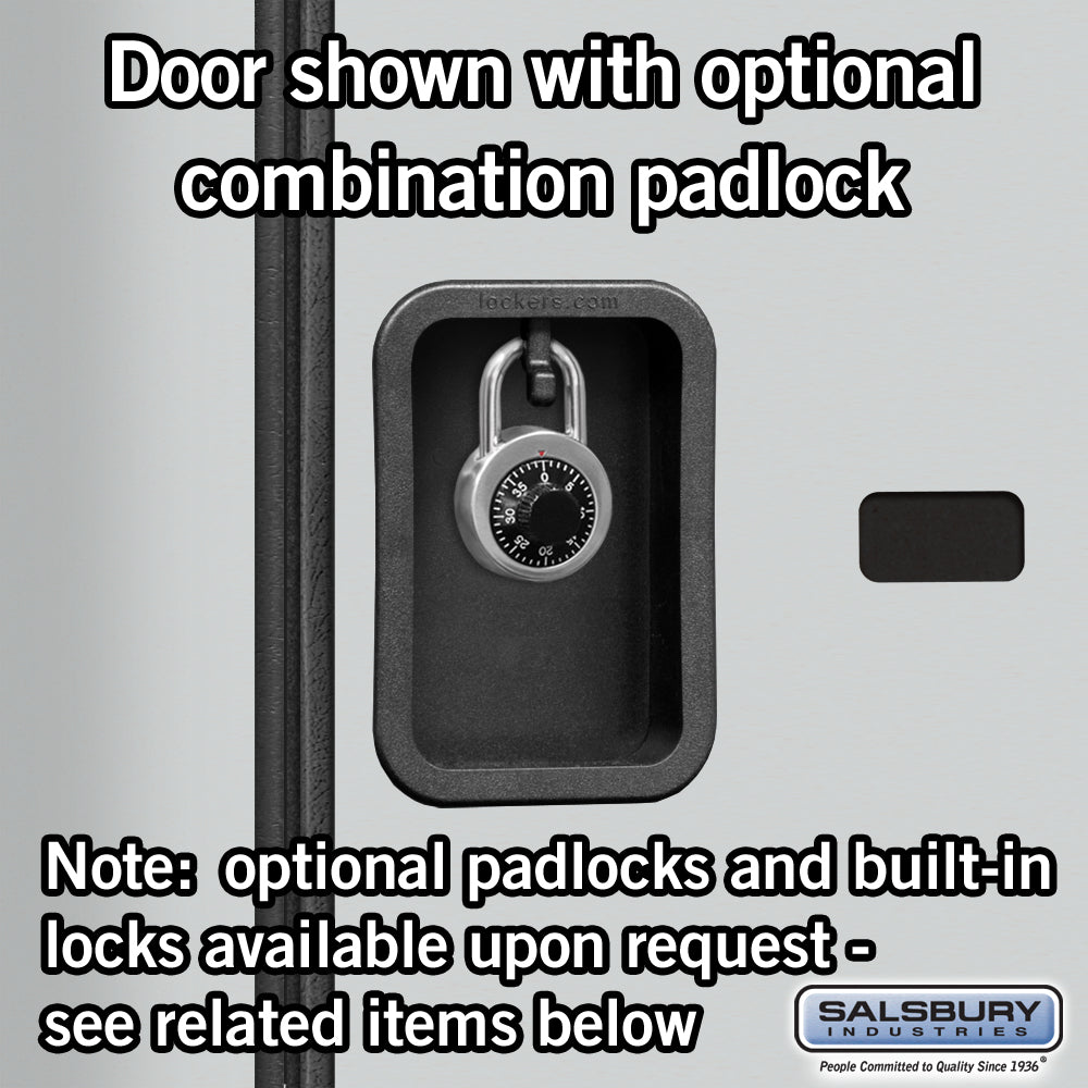 Salsbury 6-Door 2 Tier Designer Wood Locker 'S' Style Optional Padlock Photo