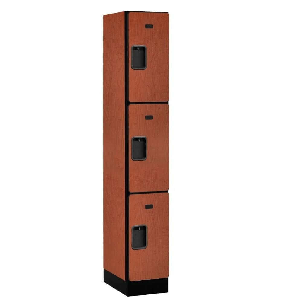 Salsbury Cherry 3-Door 3 Tier Designer Wood Locker