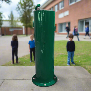 Stern-Williams 5325 Standard Outdoor Drinking Water Fountain with School Background