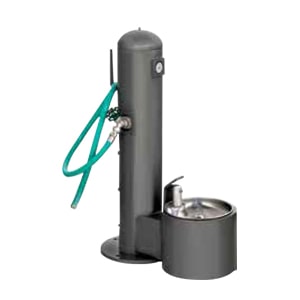 Stern-Williams 9000 Outdoor Dog Drinking Fountain with Leash Hook and Hose.