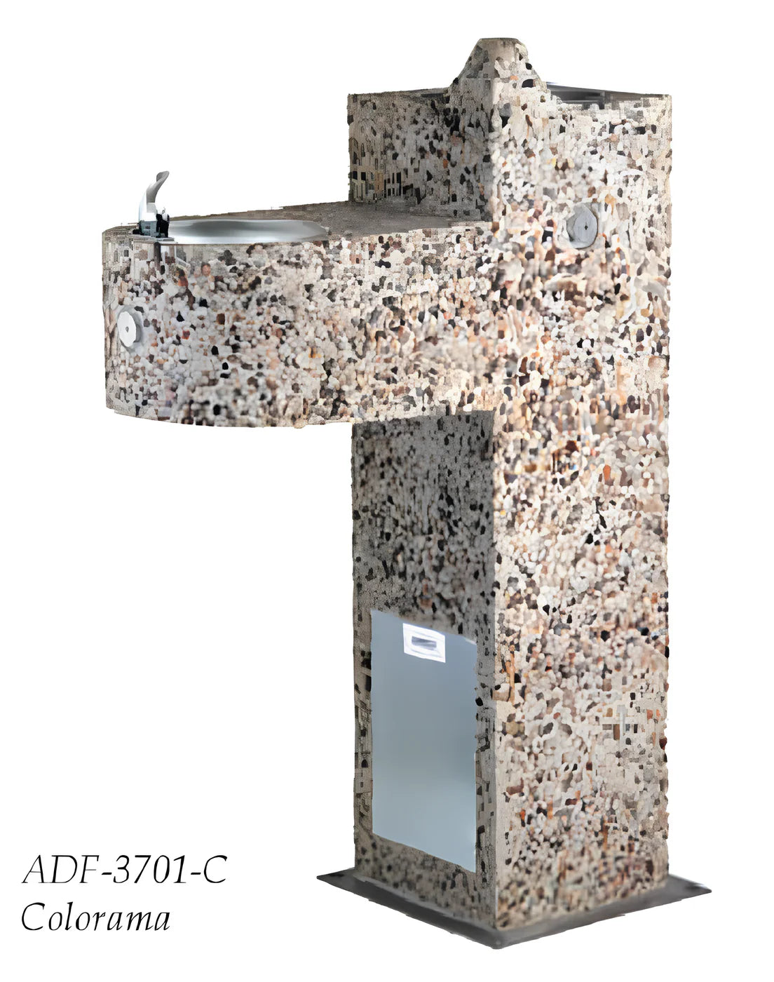 Stern-Williams ADF-3700 Dual-Height Aggregate Drinking Fountain Studio Image Second Angle