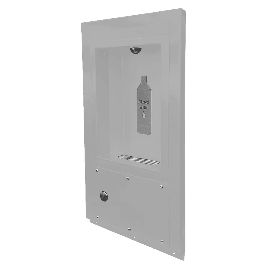 White Willoughby In-Wall Bottle Filler Front Mount Studio Image