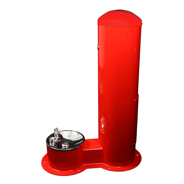 Willoughby Outdoor Pet Drinking Fountain Standard Unit Side View Studio Image