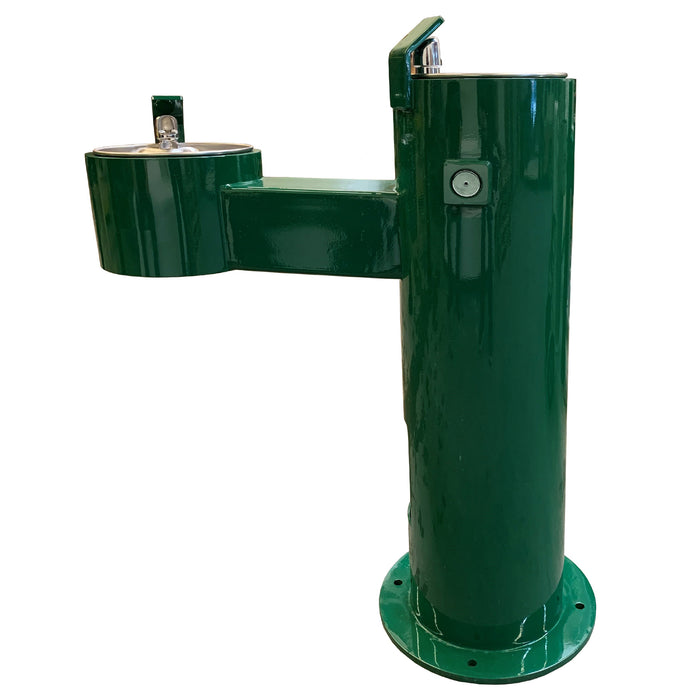 Dual-Height Outdoor Drinking Fountain