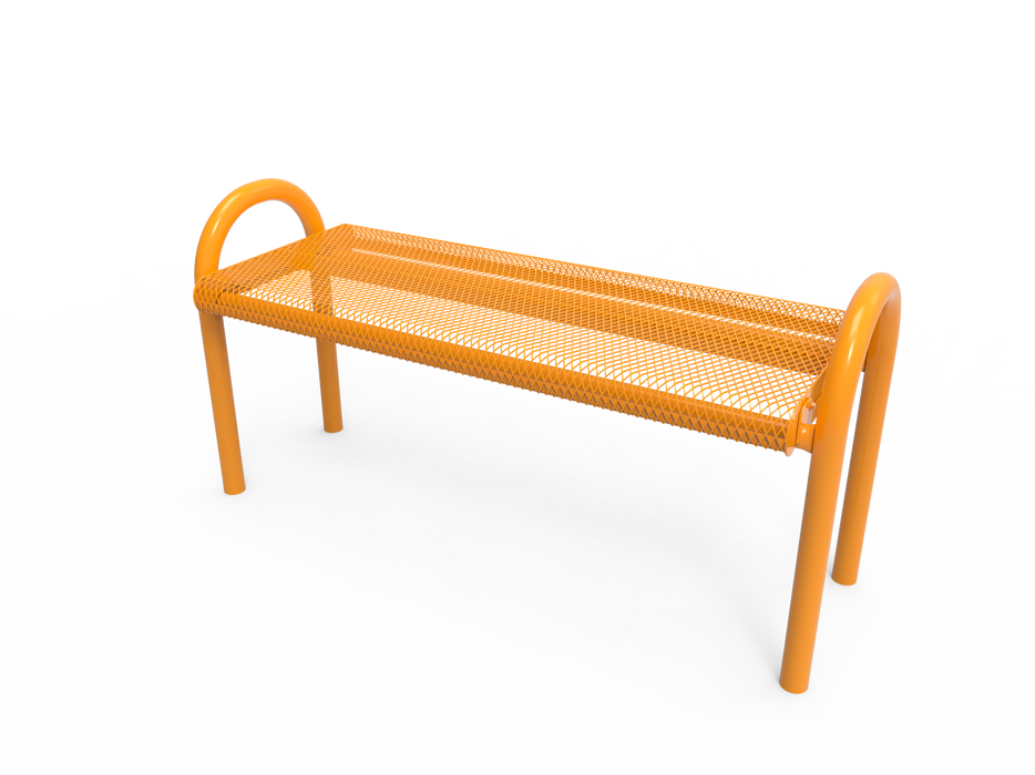 4’ - 6' MOD Bench without Back - Expanded Metal - Inground