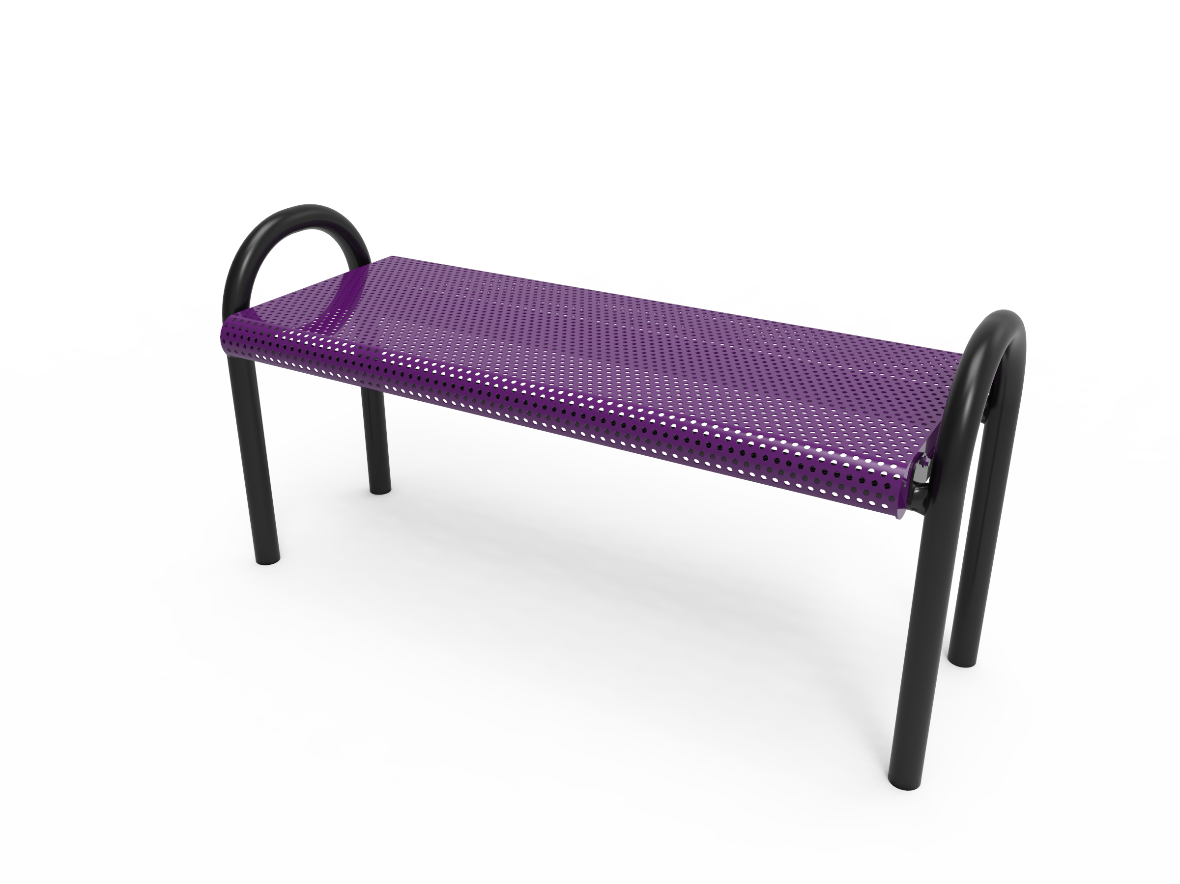 MyTCoat 4’ - 6' MOD Bench without Back - Punched Steel - Inground