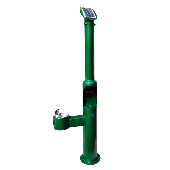 Outdoor Bottle Filling Station with Drinking Fountain
