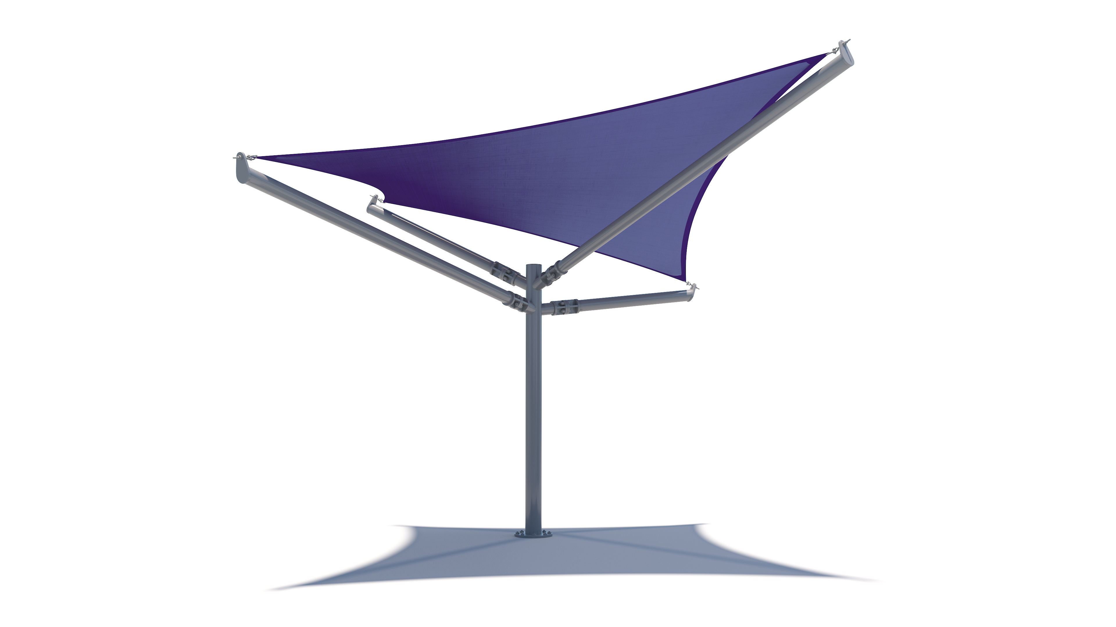 Blue outdoor USA Shade Arbor Shade tent on a white background