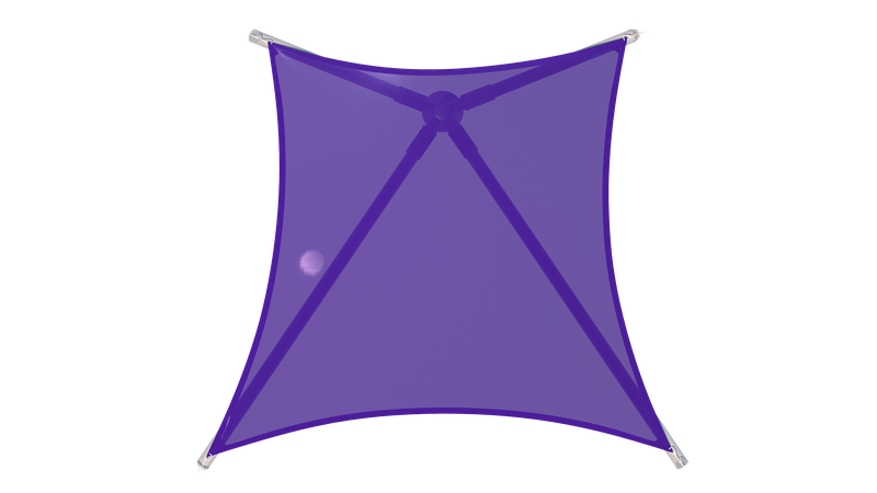 top view of USA Shade Arbor Shade white background