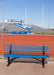 MyTCoat Sports Bench with Backrest at Track and Football Field Lifestyle Photo