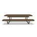 Black & Brown Wabash Valley Children's Signature Perforated Metal Portable Picnic Table in plastisol-coated steel, a kids outdoor dining table