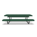 Black & Green Wabash Valley Children's Signature Perforated Metal Portable Picnic Table in plastisol-coated steel, a kids table with benches