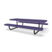 Black & Purple Wabash Valley Children's Signature Diamond Metal Portable Picnic Table in plastisol-coated steel, a kids outdoor dining table