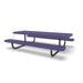 Black & Purple Wabash Valley Children's Signature Perforated Metal Portable Picnic Table in plastisol-coated steel, one of our kids outdoor picnic tables at preschool height