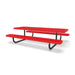 Black & Red Wabash Valley Children's Signature Diamond Metal Portable Picnic Table in plastisol-coated steel, a kids metal picnic table