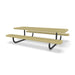 Black & Sand Wabash Valley Children's Signature Diamond Metal Portable Picnic Table in plastisol-coated steel, a children's outdoor table with a 19 1/2 inch top