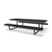 Black Wabash Valley Children's Signature Diamond Metal Portable Picnic Table in plastisol-coated steel, a kids table with benches
