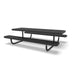 Black Wabash Valley Children's Signature Perforated Metal Portable Picnic Table in plastisol-coated steel, a kids metal picnic table