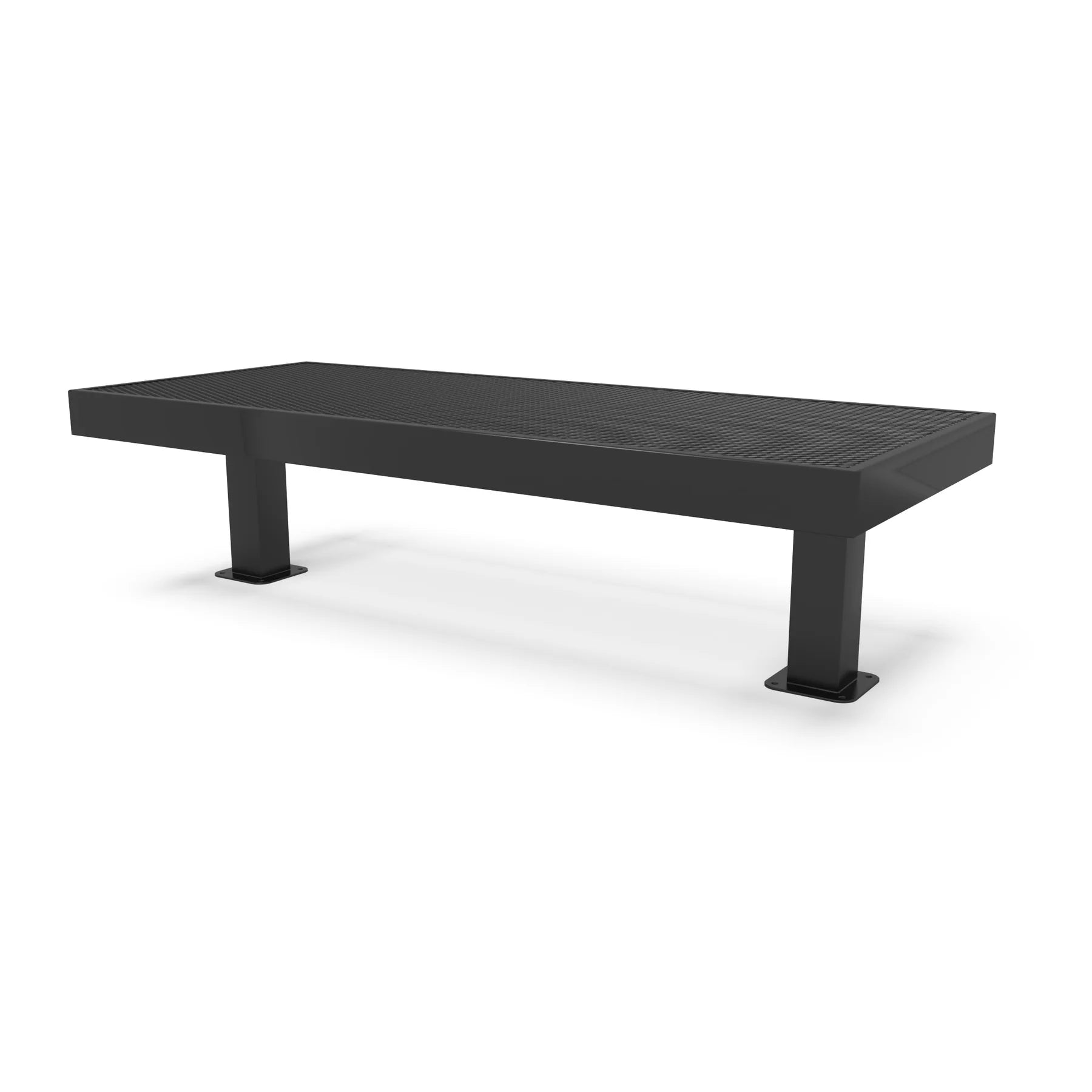 Black Wabash Valley Designer double sided bench, 30 3/8 inch deep diamond seat that seats people back to back on one frame