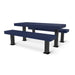 Black & Blue Wabash Valley Designer Diamond Metal Picnic Table, 6' model DS101D