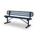 Black & Blue Wabash Valley Signature Steel Bench, Diamond seat and back, portable frame with braces, commercial benches