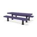 Black & Purple Wabash Valley Designer Diamond Metal Picnic Table, 8 foot model DS102D
