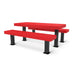 Black & Red Wabash Valley Designer Diamond Metal Picnic Table, 6' model DS101D