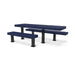 Black & Blue Wabash Valley Designer Diamond Metal Picnic Table with ADA Seat
