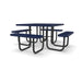 Black & Blue Wabash Valley Signature Square Diamond Metal Portable Picnic Table