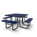 Black & Blue Wabash Valley Signature Square Perforated Metal Portable Picnic Table