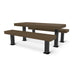 Black & Brown Wabash Valley Designer Diamond Metal Picnic Table