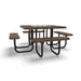 Black & Brown Wabash Valley Signature Square Perforated Metal Portable Picnic Table with Chessboard Top