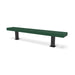 Black & Green Wabash Valley Designer Diamond Steel Backless Bench With Surface Mount