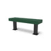 Black & Green Wabash Valley Designer Traditional Steel Backless Bench With Surface Mount